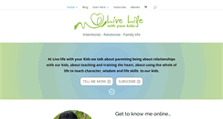 Desktop Screenshot of livelifewithyourkids.com